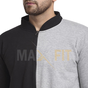 2023 maxfit เสื้อวอร์มมีซิปสำหรับผู้ชายกางเกงวอร์มเนื้อผ้าดีที่สุดมีซิปโลโก้แบบกำหนดเอง - Product Image 6