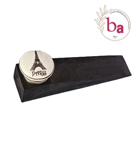 Butoir de porte en bois noir fait à la main boutons en céramique industriels pour chambre à coucher entrepôt extérieur commode tiroirs salon-grand cadeau - Product Image 2