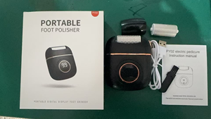 3 шлифовальные головки, 2 скорости, электрический полировщик пятки, устройство для удаления мозолей, цифровой дисплей, Отшелушивающий Скруббер для ног - Product Image 6