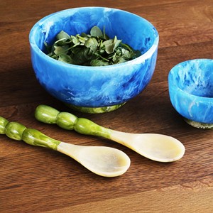 Plato Decorativo de Resina Hecho a Mano, Pulido, de Origen Indio, Ecológico, Apto para Lavavajillas, Estilo Moderno, Antiguo, para Servir en Fiestas - Product Image 1