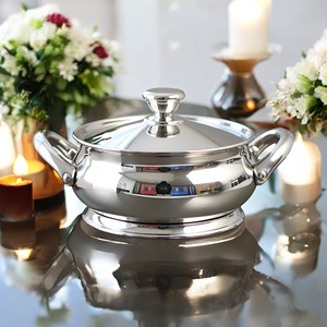 ชุดหม้อสแตนเลส304สำหรับทำอาหารหม้อปรุงอาหารเกรดอาหารมีฝาปิด - Product Image 5