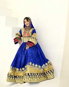 Robe de créateur moderne unisexe brodée POM POM perles de cristal dentelle ornée de broderie afghane ethnique - Product Image 5