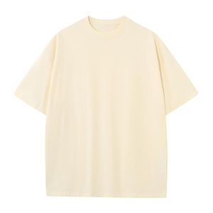 Hot Selling Custom Heavyweight 100% Cotton Bamboo Fiber Men's T-Shirt Oversized Style Casual Blank Design Distressed <b>Tshirt</b> - Product Image 4