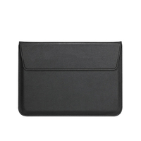 Étui pour ordinateur portable en cuir pour modèles MacBook Air et Pro, fermeture à glissière, portable et grande capacité