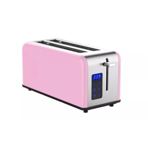2024 Stainless Steel 4-Slice Long Slot Multi-Function Touch Screen Electric Toaster New Sandwich Maker and Bead Machine - Product Image 4