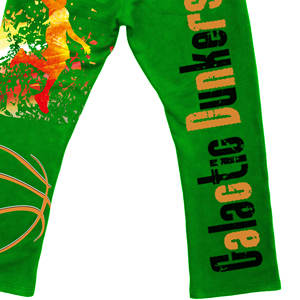 กางเกงจ็อกเกอร์ทรงบานสไตล์วินเทจ ล้างสีแบบแอซิด พิมพ์ลายคริสตัลแบบกำหนดเอง น้ำหนักเบา สำหรับผู้ชาย - Product Image 6