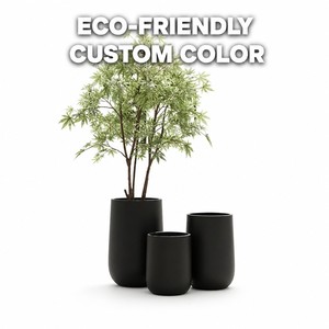 Maceta Moderna de Cemento, Redonda, Grande, Ecológica, para Piso, Jardín, Decoración del Hogar, Interior y Exterior - Product Image 1