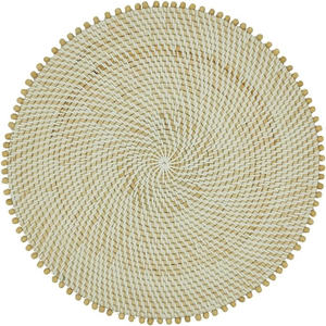 Ecofriendly Table Chargers Plates for Wedding Party <b>Rattan</b> <b>Placemat</b> Round <b>Rattan</b> <b>Placemats</b> - Product Image 1