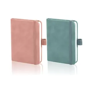 Promocional A6 Pocket Notebook PU Couro Capa dura Pequenos cadernos Mini Jornal Laticínios com Papel Governado Grosso