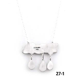 Collar Hecho a Mano Estilo Suroeste con Plata de Ley y Turquesa, Diseño de Flor, Ancla y Cuentas Numéricas, Cadenas Clásicas para Regalos - Product Image 4