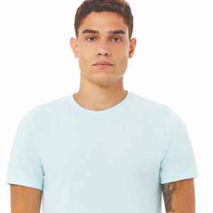 T-shirt à col rond 100% coton pour hommes, tissu tricoté 240g/m2, manches courtes, style uni, coupe régulière pour un usage quotidien - Product Image 3