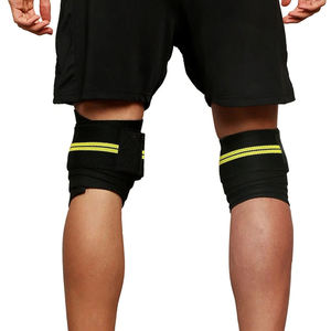 สนับเข่าปรับได้สายรัดรัดหัวเข่าแบบนิ่มป้องกันการลื่นพันเข่าสำหรับเล่นกีฬา - Product Image 6