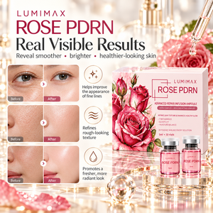 Sérum Ampoule Visage et Corps Hydratant à la Rose PDRN, Marque Privée OEM, Soin de la Peau pour le Visage, le Corps et les Lèvres, 5ml x 10 Flacons, Logo Personnalisé - Product Image 6