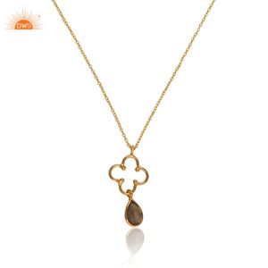 ล่าสุดการออกแบบที่ทําด้วยมือธรรมชาติลาบราดอร์อิตอัญมณีทองเหลืองจี้คอแฟชั่นเครื่องประดับสําหรับผู้หญิงของขวัญสําหรับเธอ - Product Image 2