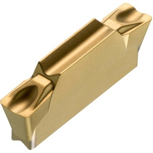 Plaquette de tournage indexable ISO LCMF 031604-CMT8330, largeur 3 mm, revêtement PVD Or, lot de 10 - Product Image 1