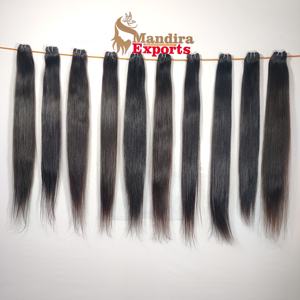 Cutícula alineada cruda ninguno procesamiento químico natural virgen paquete máquina de cabello doble trama recta cabello humano indio - Product Image 5
