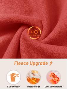 Chaqueta de lana Polar suave de talla grande para mujer, tela de algodón ligera transpirable, cierre de cremallera, diseño estampado para invierno al aire libre - Product Image 4