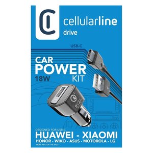 Cargador de Coche USB Tipo-C de 18W para Qualcomm, Kit CBRHUKITQCTYCK, Adaptador para Encendedor de Cigarrillos, Categoría de Producto: Cargadores y Adaptadores - Product Image 2