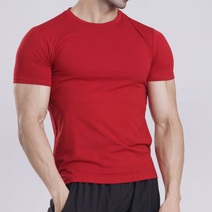 Vente en gros 2025 T-shirt d'entraînement personnalisé pour hommes Athletic Gym Fitness 100% coton tricoté pas cher prix de gros - Product Image 1