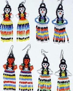 Poupées perle boucles d'oreilles pour femmes fête Festival cadeau direct en gros élégant à la main Boho Long gland boucles d'oreilles femmes personnalisé - Product Image 1