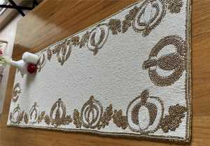 <b>Beaded</b> <b>Placemat</b> Handmade Round Charger for Luxury Dining & Holiday Decor Unique Piece Handmade <b>Beaded</b>, <b>Placemat</b>, Housewarming - Product Image 5