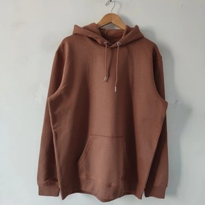 Sudaderas térmicas de lana de algodón 100% de alta calidad para hombre, capucha lisa de cacao, colección de talla grande, venta al por mayor de invierno disponible - Product Image 1