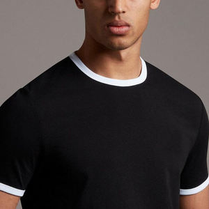 Personalizado siguiente nivel Ringer Tri-blend camiseta al por mayor de los hombres Casual Slim Fit básico de manga corta de moda Ringer cuello redondo Camiseta - Product Image 1