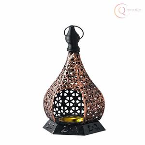Portavelas de Metal Premium para Mesa y Decoración de Interiores |   Iluminación Decorativa para Ramadán, Elegante, Impermeable y Duradera - Product Image 2