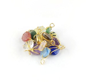 Pendentif Coquillage Fluorite 12mm Coquillage Sculpté Fluorite Or 18K Vermeil 925 Argent Sterling Sertissage Pendentif Charme Fluorite - Product Image 4