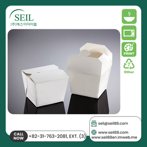 Contenedor de papel de embalaje y servicio de alimentos en forma de cubo respetuoso con el medio ambiente de calidad superior muy demandada () - Product Image 6