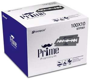 Dorco STP301 Prime Platinum Double Edge Safety <b>Razor</b> <b>Blades</b> | 1,000pcs Bulk Pack | Stainless Steel Shaving <b>Blades</b> for Wholesale - Product Image 1
