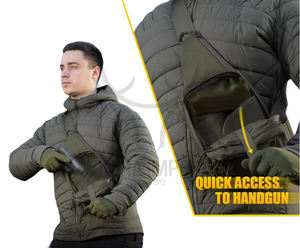 Funda de pistola táctica personalizable de alta calidad Imra Impex, paquete de pecho cruzado de poliéster para bolsa de transporte oculta - Product Image 4