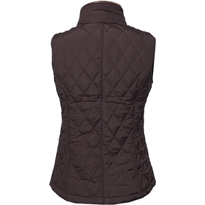 Latest Design Puffer Vest Warm Long Zipper Custom Outerwear Sleeveless <b>Quilted</b> Padded Coat Women Equestrian Gilets Puffer Vests - Product Image 4