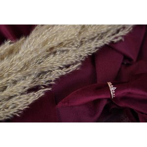 Silverings Joyería de Compromiso de Plata de Ley 925, Cautivadora Corona con Baño de Rodio en Oro Rosa, Incrustaciones de Circonita en Engaste de Bisel, 14k - Product Image 1