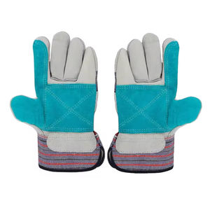 Vente en gros de gants de gréeur en cuir de qualité supérieure gants de travail de sécurité multifonctionnels gants de travail en cuir respirants à poignets amples - Product Image 3