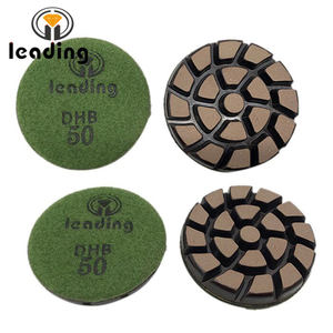 Disque de polissage hybride en cuivre, segmenté en spirale, 76x10mm, pour utilisation humide et sèche, pour sols en béton et terrazzo - Product Image 3