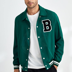 Best Quality Men's Letterman Jackets Winter <b>Stand</b> Collar Windproof Breathable Quick Dry Eco-Friendly Cotton/Wool Casual <b>Work</b> - Product Image 3