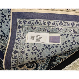 Alfombra Premium Hecha A Máquina BFM Hereke Navy Fab. Colección Alfombra elegante para muebles del hogar - Product Image 4