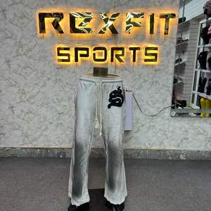 High Quality Wholesale Price Men's Casual Sweatpants Wholesale <b>Thermal</b> Fleece Lined Joggers Winter Thick Woolen <b>Pants</b> Mid Flat - Product Image 5
