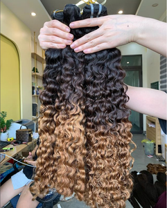 Extensiones de Cabello Remy Eurasian Bouncy Tips, Color Personalizado, Mechones de Cabello Virgen Vietnamita 100g - Product Image 2