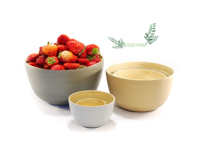 Échantillon gratuit bol en bambou naturel biologique/bol à fruits à salade en bambou avec couleur, taille et Logo personnalisés - Product Image 2