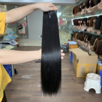 Gran Oferta: Cabello Humano Virgen Super Double Drawn Liso Natural, Paquetes Funmi, Negro Natural, 18-32 Pulgadas, En Stock