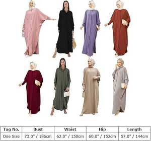 Abaya contemporánea para mujer, elegante y modesta, perfecta para el trabajo, eventos religiosos o reuniones nocturnas - Product Image 6