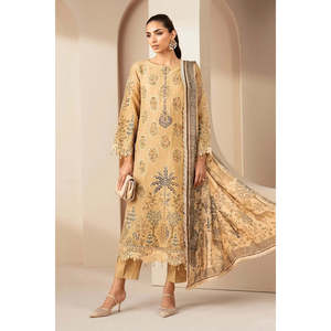 Maria.B. Luxury Embroidered Cotton Saree Salwar Kameez Choli Lehenga Choli-<b>Pakistani</b> <b>Dress</b> <b>Eid</b> Edit'26-D-2605-A-TC-1634 - Product Image 1