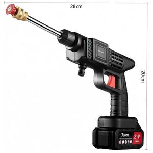 Pistola de hidrolavadora eléctrica portátil, con dos baterías recargables, boquillas multiusos y varios accesorios - Product Image 3