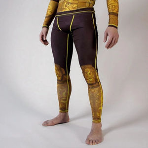 Lightweight Breathable Quick Dry Digital Print Compression BJJ Spats Leggings Front Unisex Grappling Martial Arts <b>Tights</b> High - Product Image 3