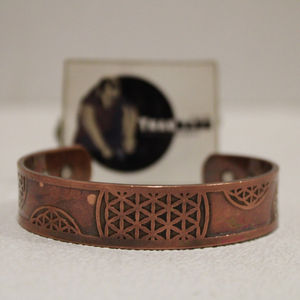 <b>Viking</b> Copper Cuff <b>Bracelet</b> Stylish Indian Metal Crafts Megnetic Man's Copper Cuff <b>Bracelet</b> Artificial Jewelry From Tradnary - Product Image 1
