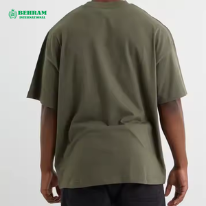 Camisetas de Alta Calidad Fabricadas en Pakistán, Marca Behram International, Personalizadas, Corte Holgado, Logotipo Impreso Digitalmente, 100% Algodón para Hombre - Product Image 2