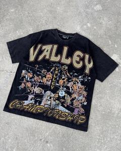 T-shirt à col rond haut de gamme pour hommes Tissu en coton Style de sérigraphie vierge doux et confortable - Product Image 5