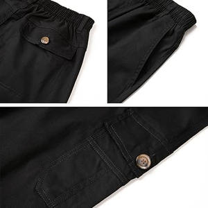 Pantalones Cargo de algodón para hombre, uniforme informal, pantalones de entrenamiento táctico, pierna recta grande, pantalones de uniforme informales con múltiples bolsillos - Product Image 6